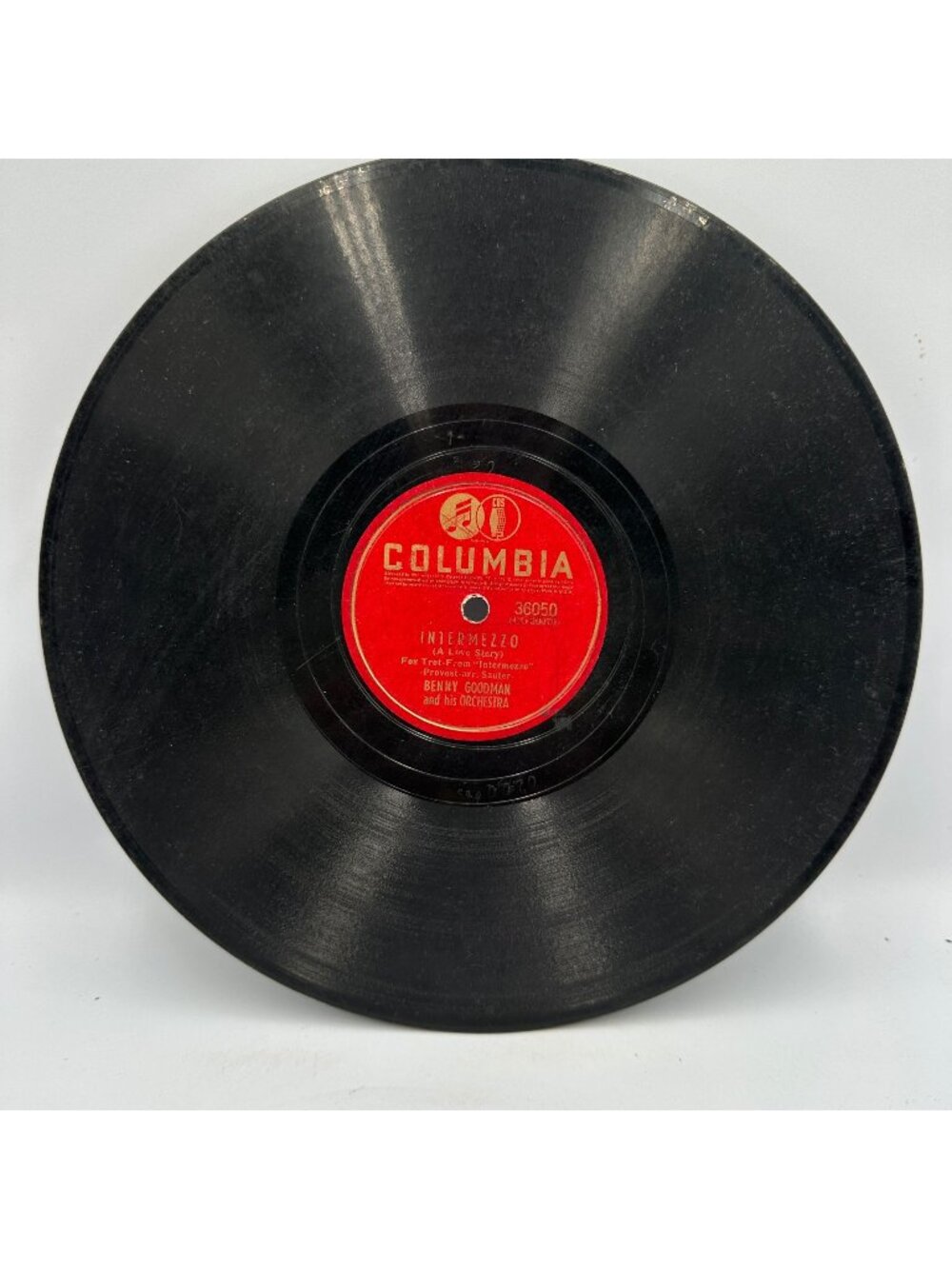 Benny Goodman Intermezzo/Amapola 78 RPM Columbia 10" Jazz Big Band 1940s